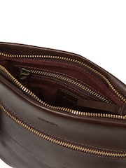 Conkca Cocoa Brown 'Dove' Leather Cross-Body Bag - Image 5 of 6