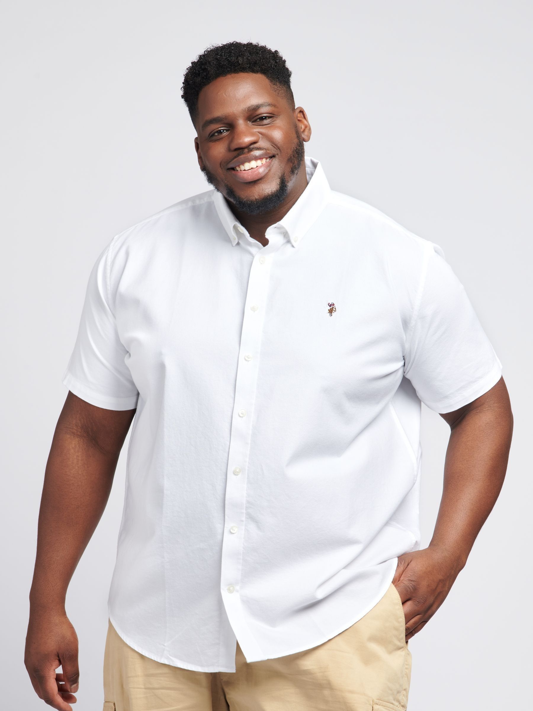 Kaufe Sie WeiB U.S. Polo Assn. Oxford 100 Cotton Short Sleeve Shirt bei Next Deutschland