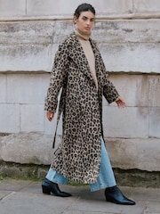 Albaray Brown Animal Coat - Image 3 of 7