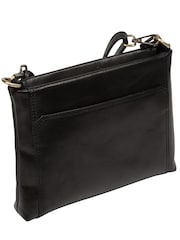 Conkca Black 'Yew' Leather Cross-Body Bag - Image 4 of 6