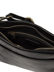 Conkca Black 'Yew' Leather Cross-Body Bag - Image 5 of 6