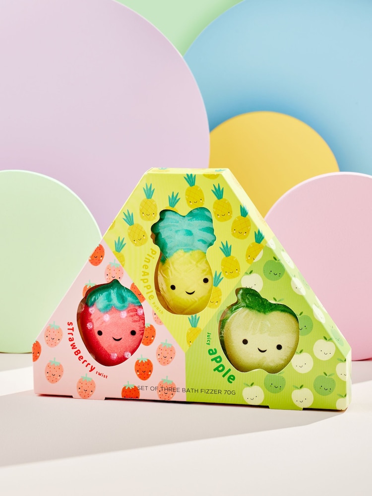 Kids Fruity Bath Fizzers Set of 3 - Image 2 of 4