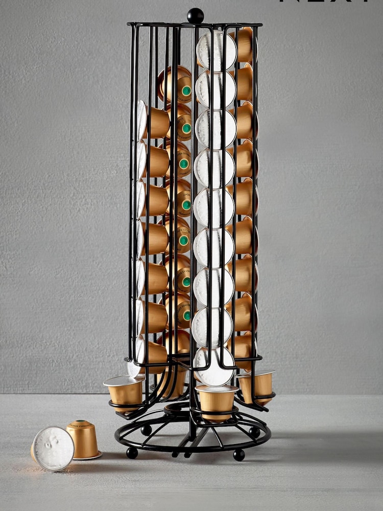 Black Moderna Wire Rotating Coffee Pod Storage - Image 1 of 1
