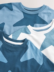 海軍藍／白色星星 - 短睡衣3件裝(9個月-12歲) - 圖片 8/8