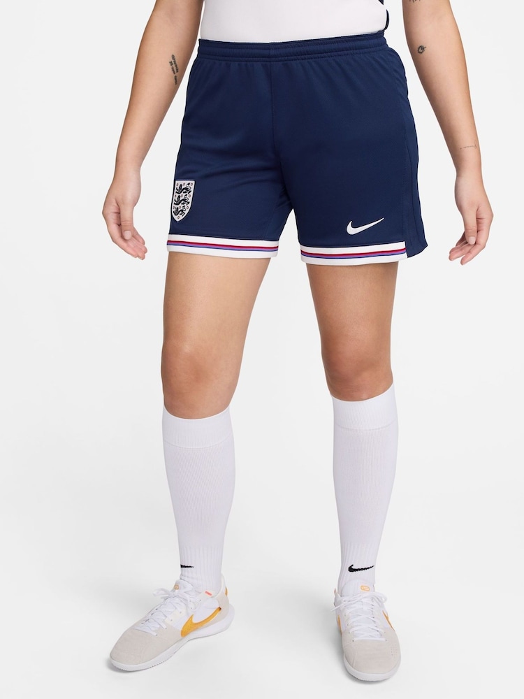 Nike Blue England Stadium Home Football Shorts - Image 1 of 7 Nike Blue England Stadium Home Football Shorts - Image 1 of 7