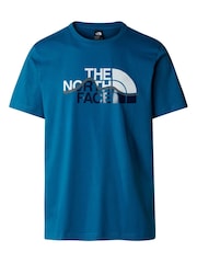 The North Face Mens Mountain Line kratek rokav; s kratkimi rokavi 100% bombažna majica - Slika 4 iz 5