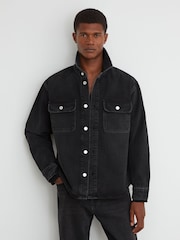 Reiss Dylan Twin-Pocket Denim Jacket - Slika 1 od 7