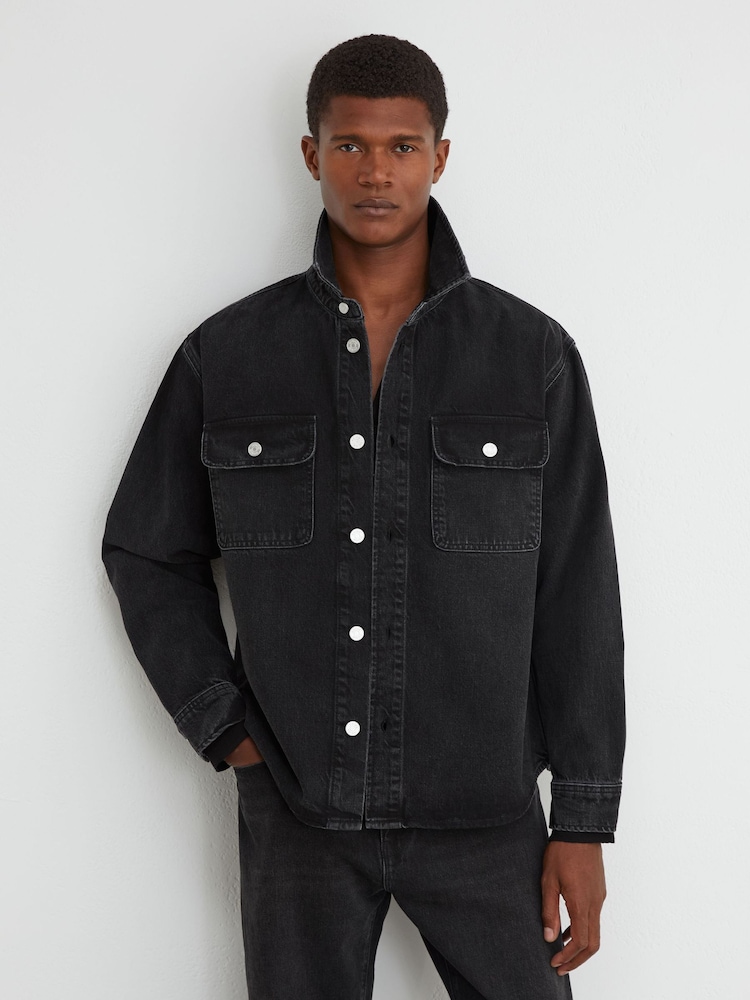 Reiss Dylan Twin-Pocket Denim Jacket - Slika 1 od 7