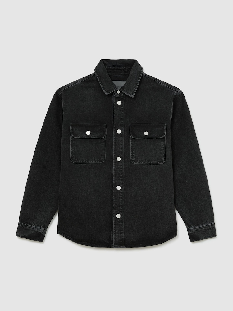 Reiss Dylan Twin-Pocket Denim Jacket - Slika 2 od 7