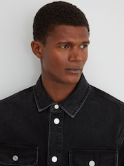 Reiss Dylan Twin-Pocket Denim Jacket - Slika 3 od 7