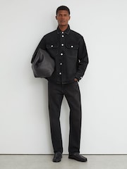 Reiss Dylan Twin-Pocket Denim Jacket - Slika 4 od 7