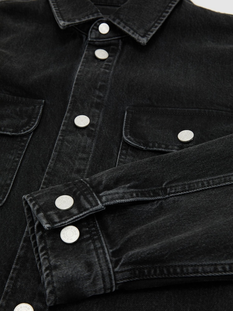 Reiss Dylan Twin-Pocket Denim Jacket - Slika 7 od 7