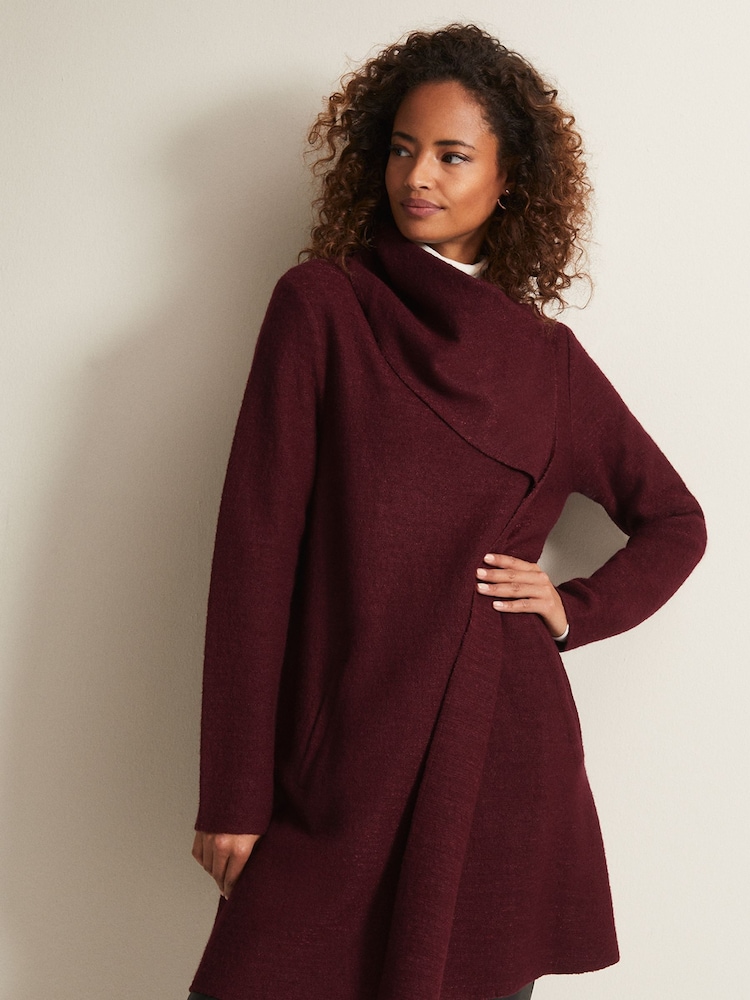 Phase Eight Red Knit Bellona Coat - Image 1 of 6