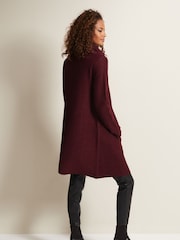 Phase Eight Red Knit Bellona Coat - Image 2 of 6