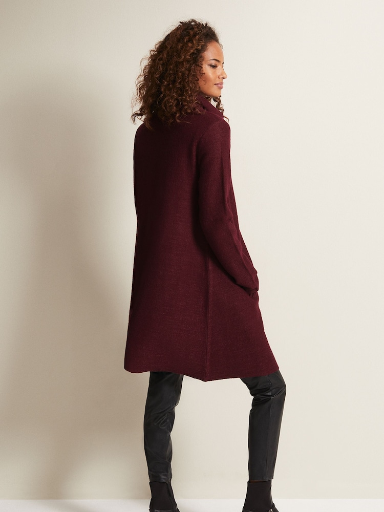 Phase Eight Red Knit Bellona Coat - Image 2 of 6