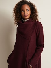 Phase Eight Red Knit Bellona Coat - Image 4 of 6