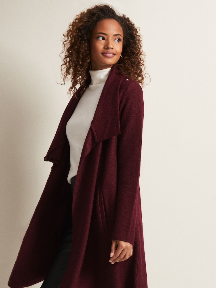 Phase Eight Red Knit Bellona Coat - Image 6 of 6