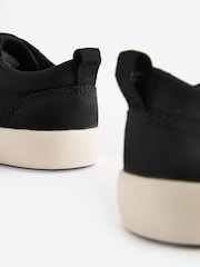 Black Wide Fit (G) Touch Fastening Elastic Lace Trainers - Image 4 of 5
