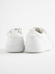 White Standard Fit (F) Touch Fastening Elastic Lace Trainers - Image 5 of 5