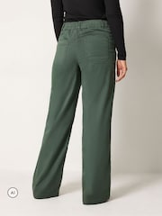 Long Tall Sally Green Cargo Wide Leg Trousers - Image 3 of 6