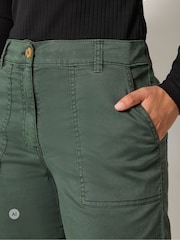 Long Tall Sally Green Cargo Wide Leg Trousers - Image 4 of 6