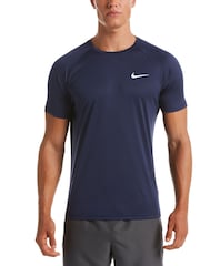 Nike Blue Short Sleeve Hydroguard Sun Safe Rash Vest - Image 1 of 4