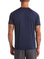 Nike Blue Short Sleeve Hydroguard Sun Safe Rash Vest - Image 2 of 4