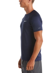 Nike Blue Short Sleeve Hydroguard Sun Safe Rash Vest - Image 3 of 4