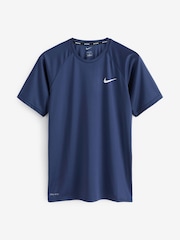 Nike Blue Short Sleeve Hydroguard Sun Safe Rash Vest - Image 4 of 4