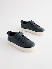 Navy Standard Fit (F) Touch Fastening Elastic Lace Trainers - Image 1 of 5