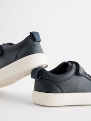 Navy Standard Fit (F) Touch Fastening Elastic Lace Trainers - Image 3 of 5