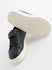 Navy Standard Fit (F) Touch Fastening Elastic Lace Trainers - Image 4 of 5
