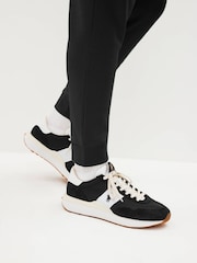 Polo Ralph Lauren Train 89 Suede & Oxford Trainer - Image 2 of 9