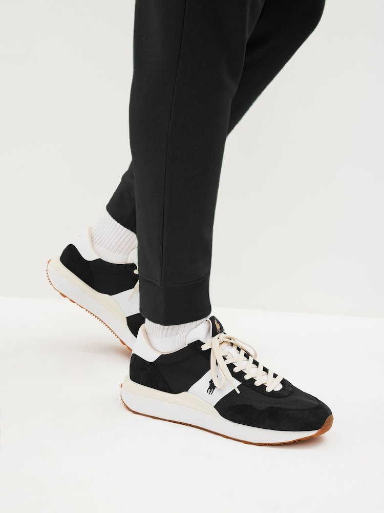 Polo Ralph Lauren Train 89 Suede & Oxford Trainer - Image 2 of 9