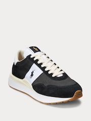 Polo Ralph Lauren Train 89 Suede & Oxford Trainer - Image 4 of 9