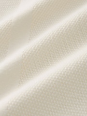 Ecru Cuban Collar Textured 100% Cotton Short Sleeve Polo Shirt - Image 7 of 7