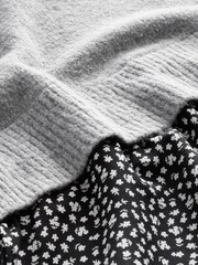 Grey Floral Shirt Layer Jumper - Image 6 of 6