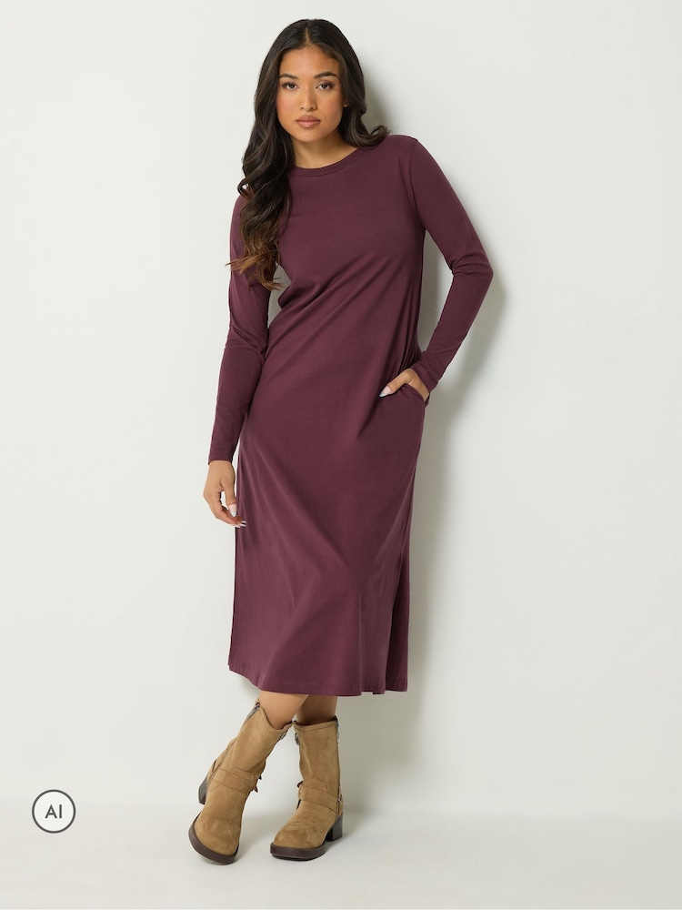 PixieGirl Petite Red Long Sleeve Maxi Dress - Image 2 of 4 PixieGirl Petite Red Long Sleeve Maxi Dress - Image 2 of 4