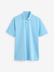 Blues/Green/White/Pink Print Regular Fit Regular Fit Short Sleeve Jersey Polo Shirts 5 Pack - Image 12 of 17