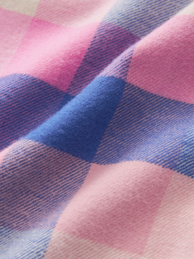 Pink/Blue Woven Check Pyjamas 2 Pack (3-16yrs) - Image 5 of 5