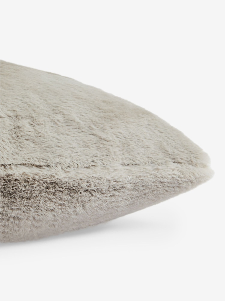 Soft To Touch Plush Faux Fur Cushion - Image 2 of 5