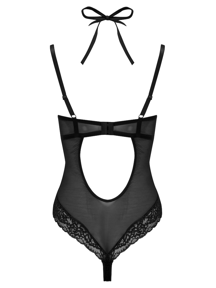 Pour Moi Black Suspense Underwired Bodysuit - Image 7 of 7