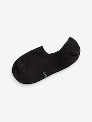 Black 5 Pack Invisible Trainers Socks - Image 2 of 2