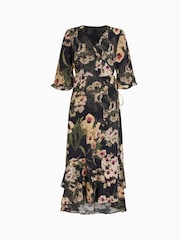 AllSaints Green Delana Francoise Dress - Image 7 of 7