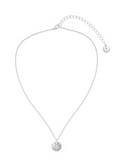 Caramel Jewellery London Silver 'Hammered Disc' Necklace - Image 2 of 5