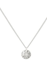 Caramel Jewellery London Silver 'Hammered Disc' Necklace - Image 3 of 5