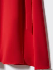 Mango Red Belt Detail Dress - Image 6 of 6
