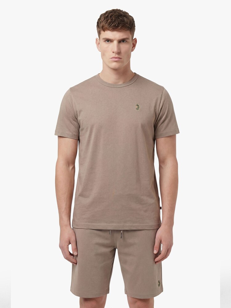 Luke 1977 Brown Traff Hardnut T-Shirt and Shorts Set - Image 2 of 5