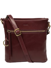 Conkca Red 'Dove' Leather Cross-Body Bag - Image 3 of 6