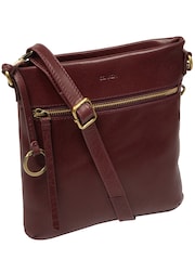 Conkca Red 'Dove' Leather Cross-Body Bag - Image 4 of 6